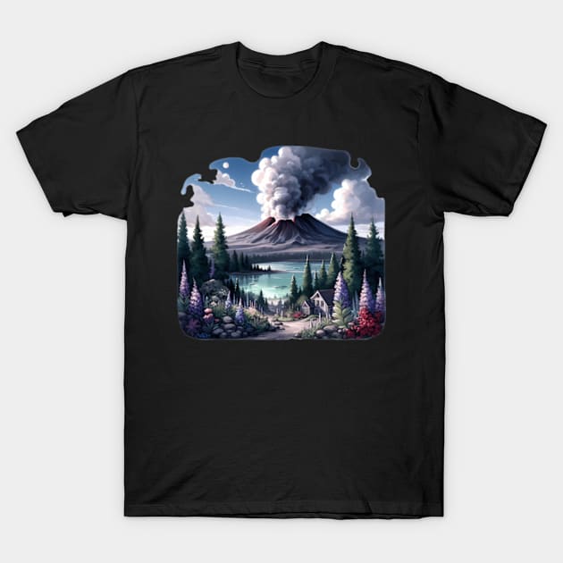 Lassen Volcanic National Park T-Shirt by Sil Ly